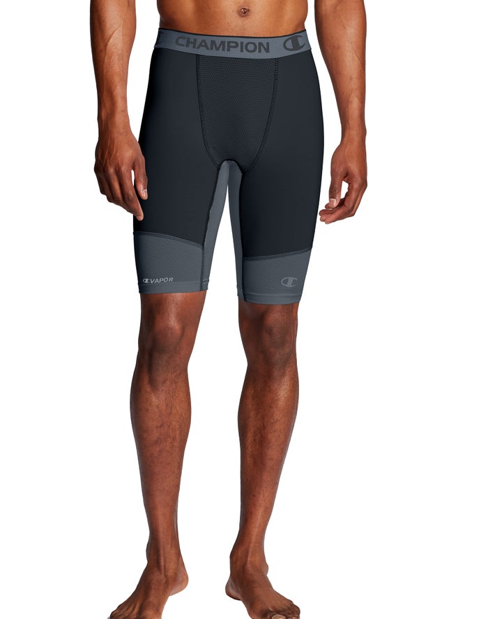 Champion Compression Korte Broek Heren - Zwart/Grijs - Belgie 2308UBAXF